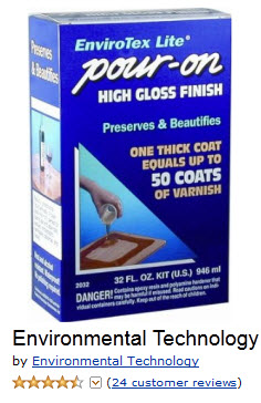EnviroTex Lite Pour-On High Gloss Finish